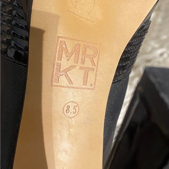 MRKT Women's Size 8.5 Leather Boots Black - Picture 6 of 8
